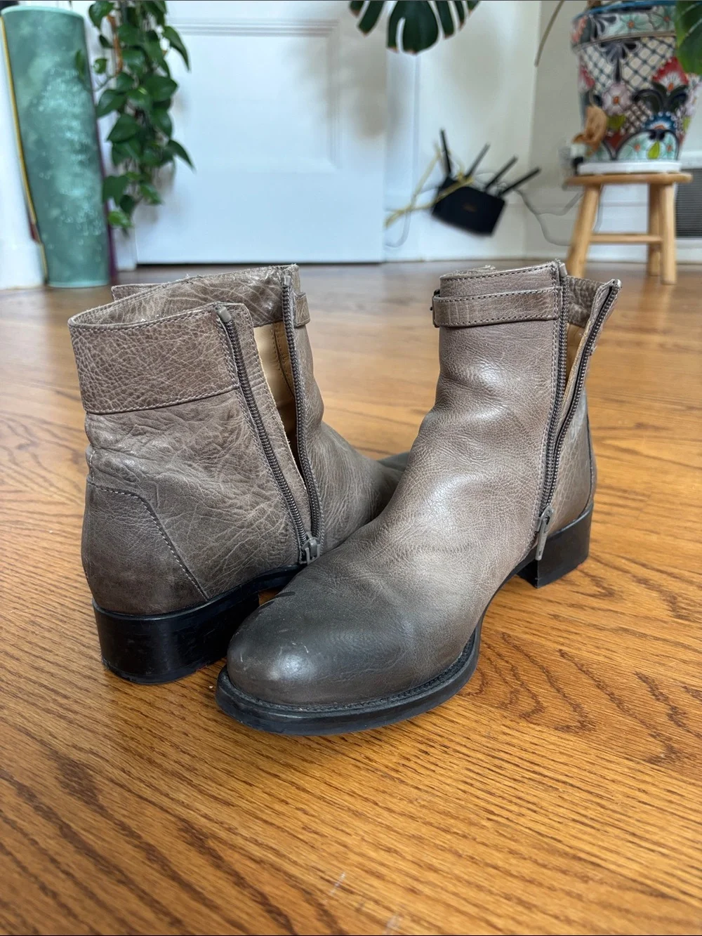 Lloyd Germany Taupe Leather Boots